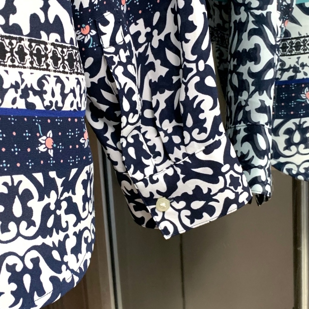 🚫SOLD! NWOT I•LOFT•I Ann Taylor Half Button Print - Picture 7 of 8